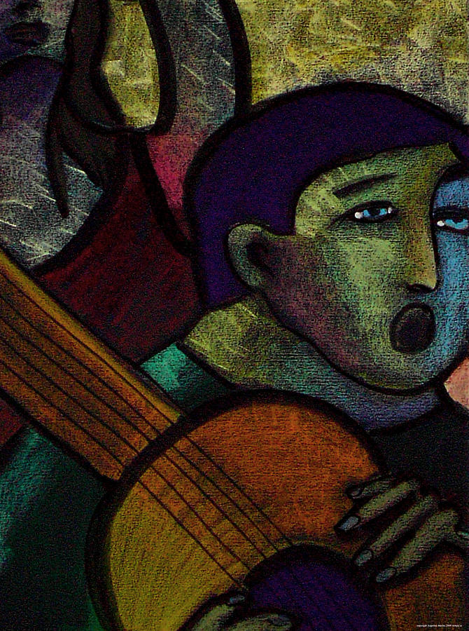 Spanish Guitarist Painting By Angelina Marino Fine Art America   Spanish Guitarist Angelina Marino 