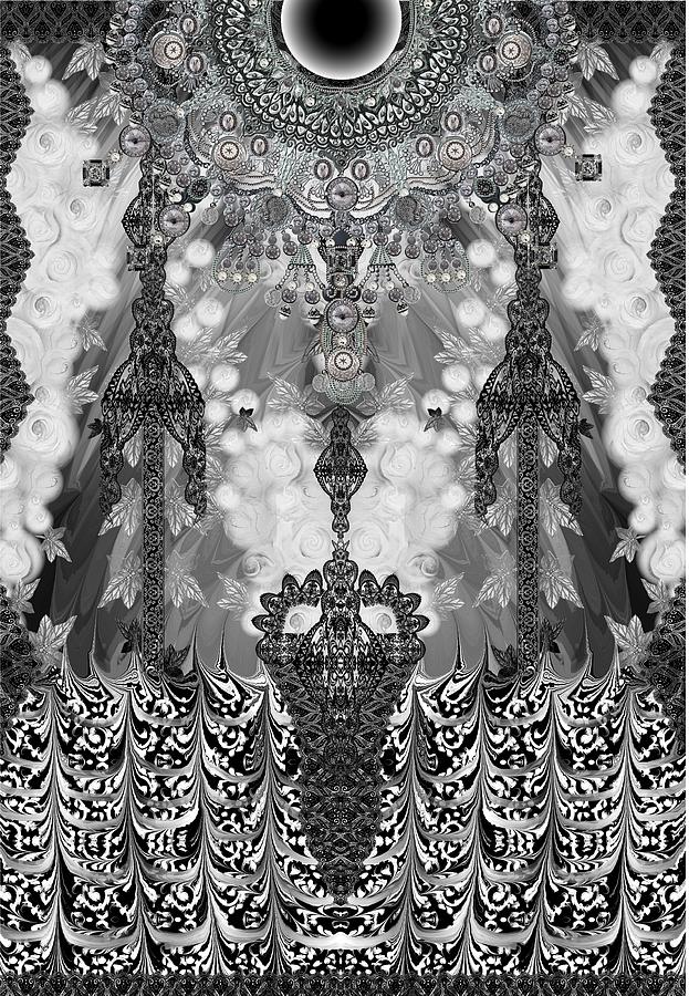 Spanish Lace-fabric Pattern Digital Art 
