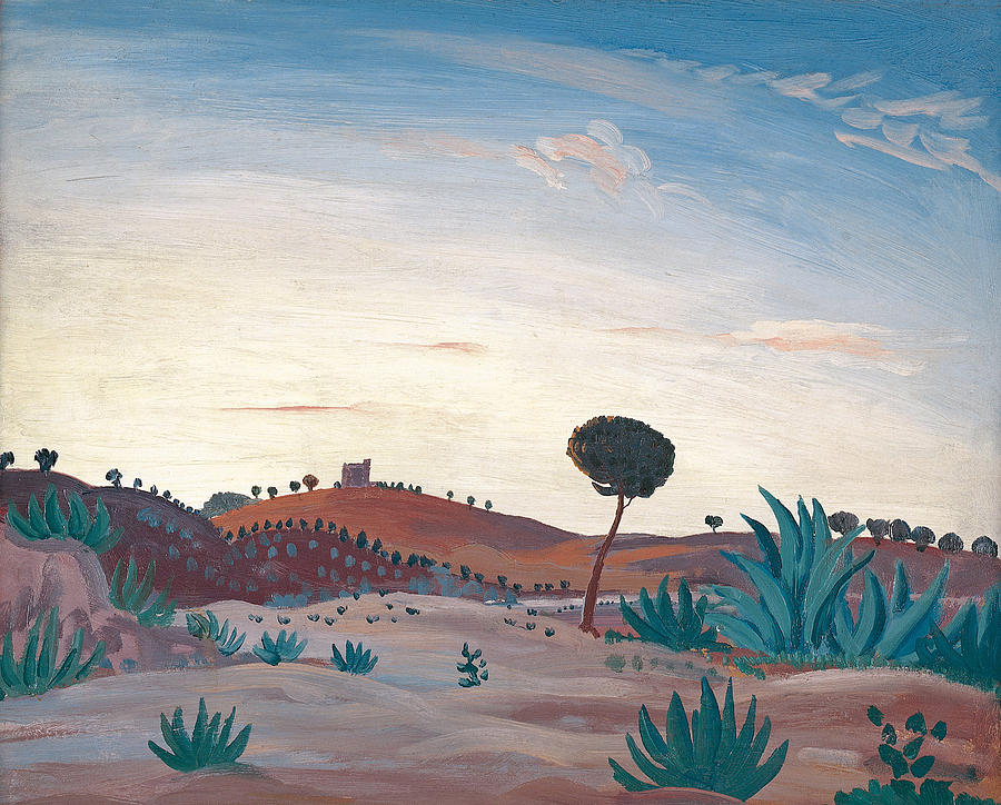 James Dickson Innes Painting - Spanish landscape by James Dickson Innes