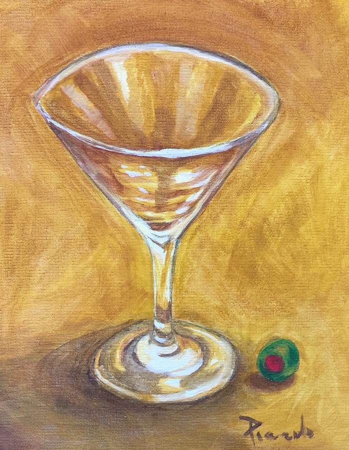 Martini Time Painting by Holly Picano