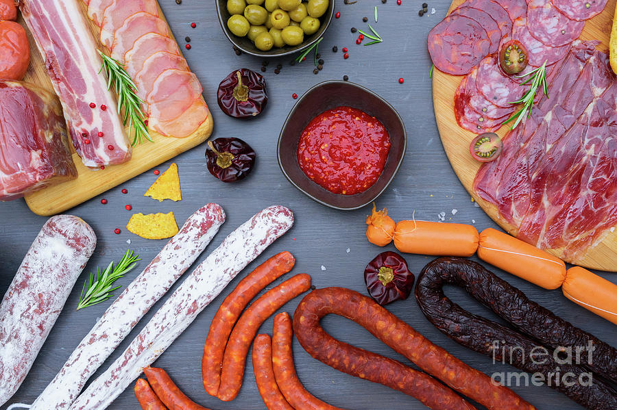 Spanish Sausages Photograph by Anastasy Yarmolovich