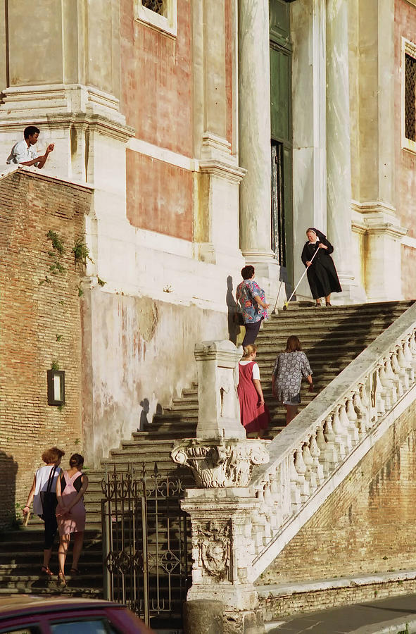Spanish Steps in Rome Photograph by Peggy Dietz