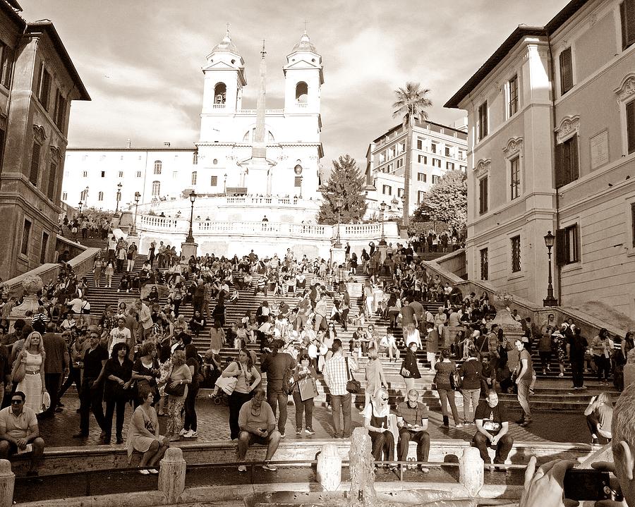 Spanish Steps Photograph by Mary Pille