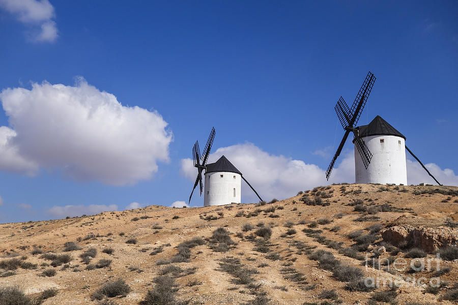 Spanish Windmill near Tembleque Digital Art by Perry Van Munster