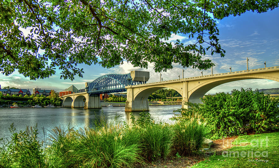 Spanning The Tennessee River John Ross Bridge Art Photograph by Reid Callaway