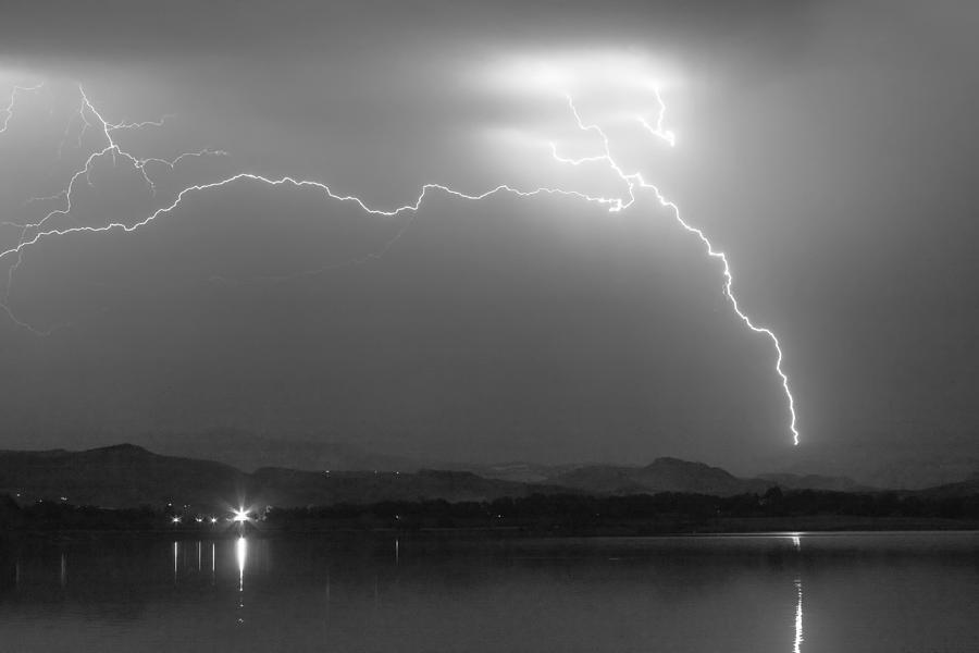 Spark In The Night In Black And White Photograph by James BO Insogna
