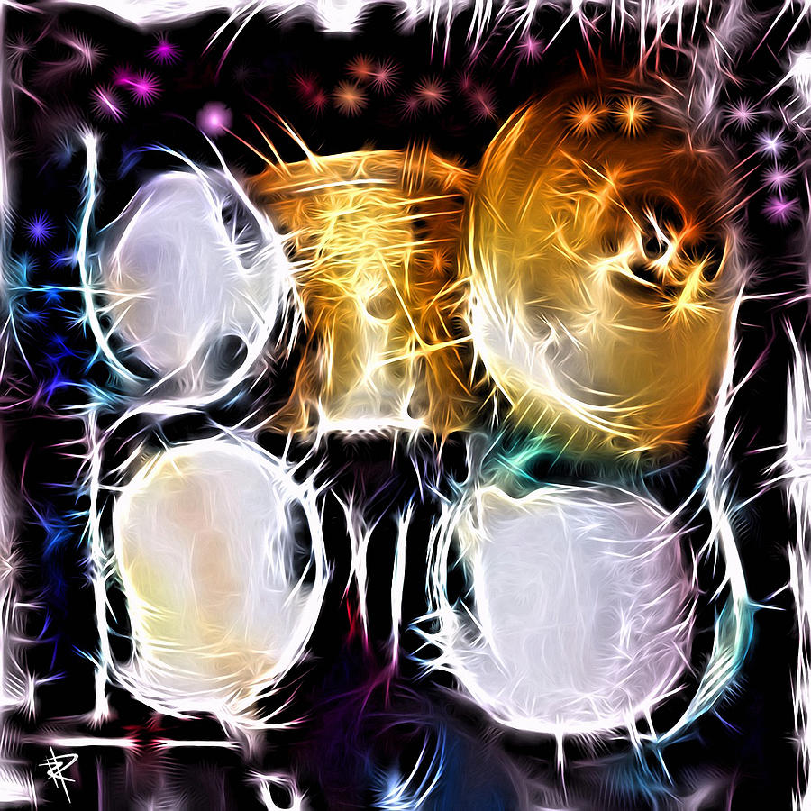 Sparkle Drums Mixed Media by Russell Pierce