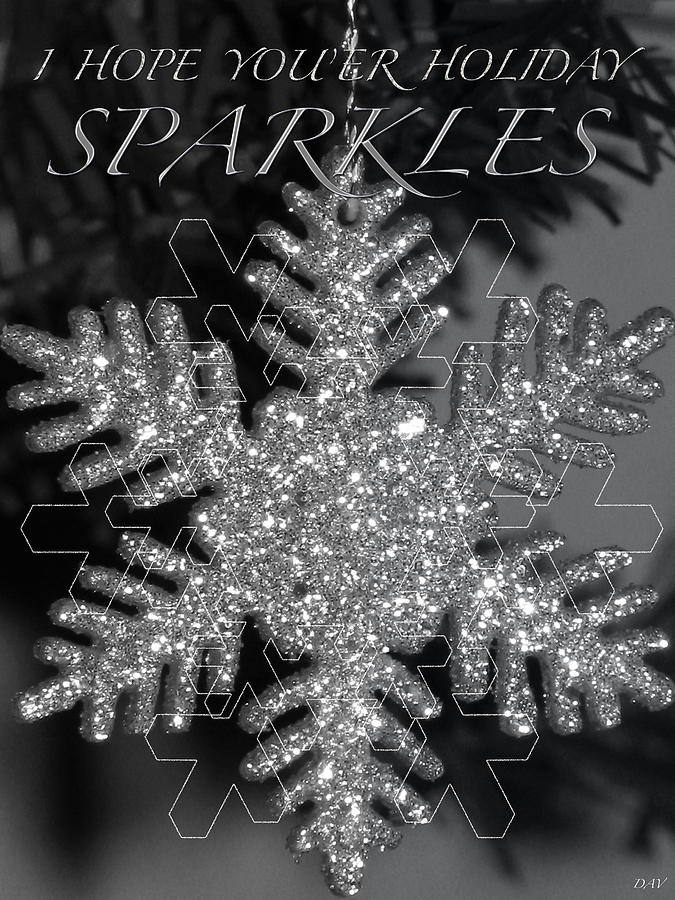 Sparkle Holiday Card Photograph by Debra     Vatalaro
