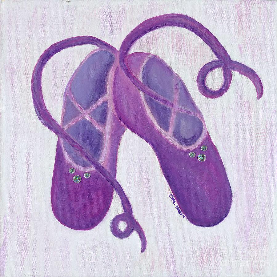 Sparkling Ballerina Shoes Painting by Celebratta Celebratta