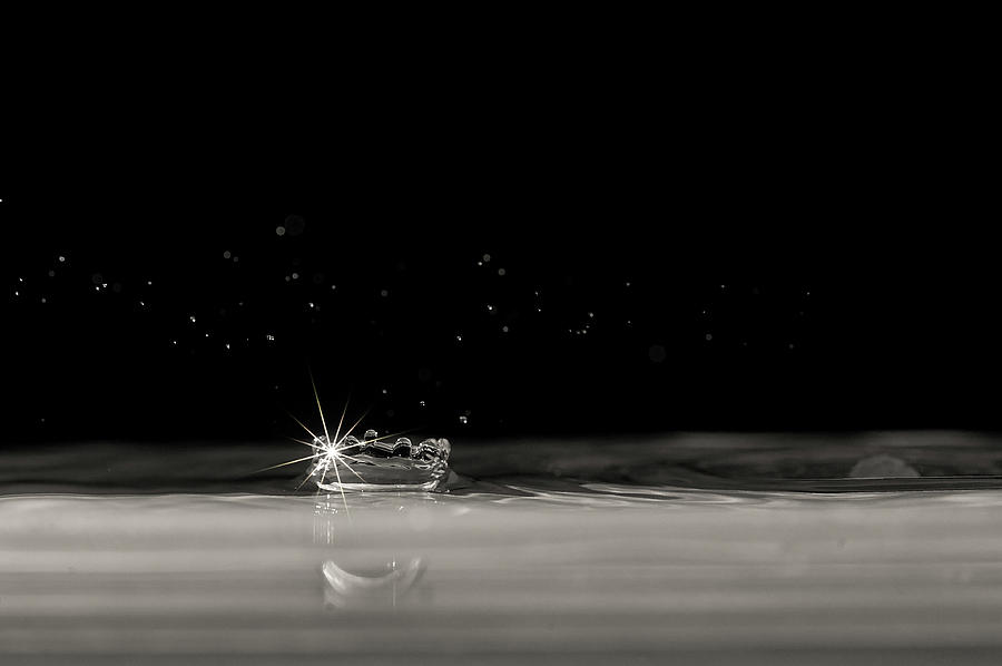 Sparkling drop of water Photograph by Dan Friend