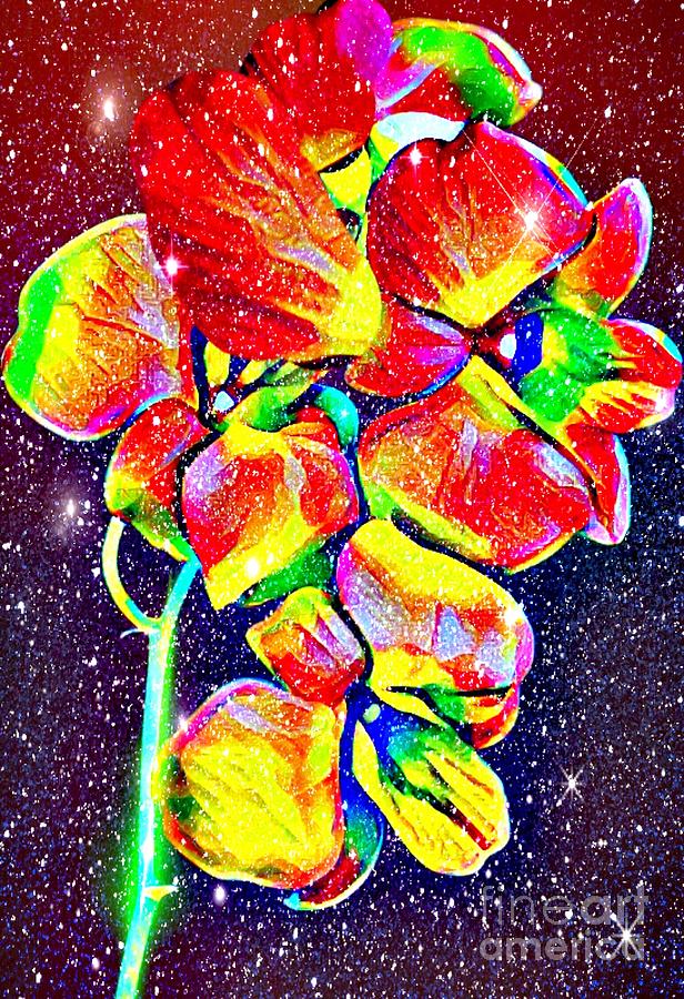 Sparkling Flower Digital Art by Gayle Price Thomas