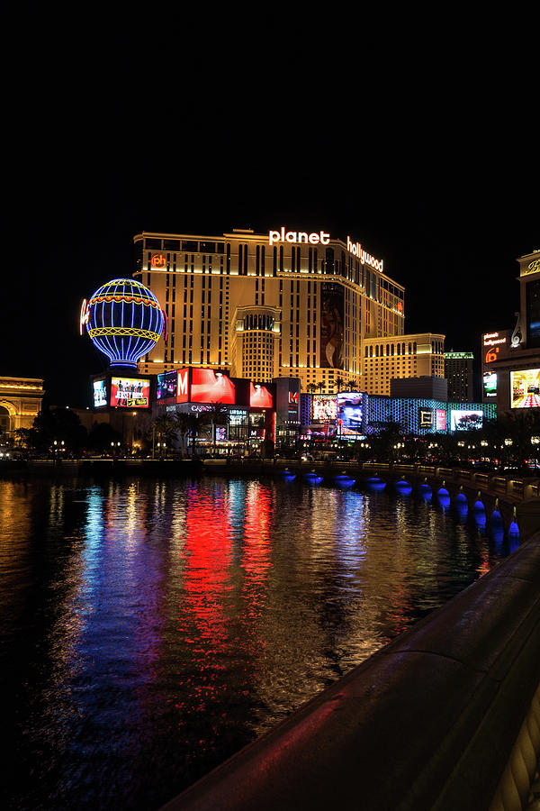 Sparkling Las Vegas Neon - Planet Hollywood Photograph by Georgia Mizuleva