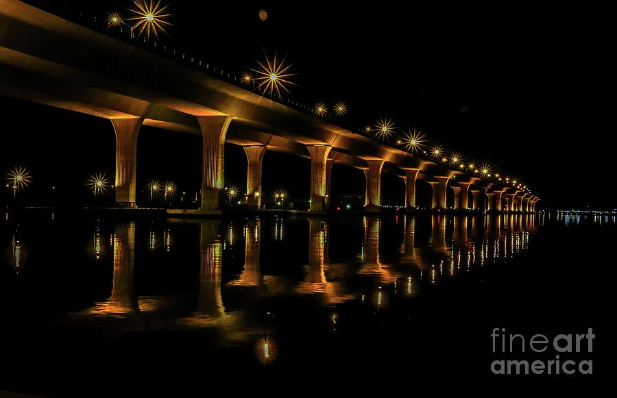 Sparkling Light Bridge Photograph by Tom Claud