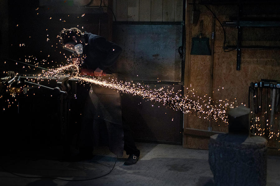 Sparks Fly Photograph by Jean Gill