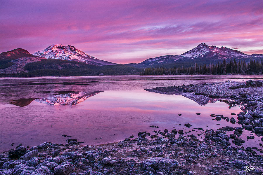 Sparks Lake Cool Sunrise Photograph by Russell Wells