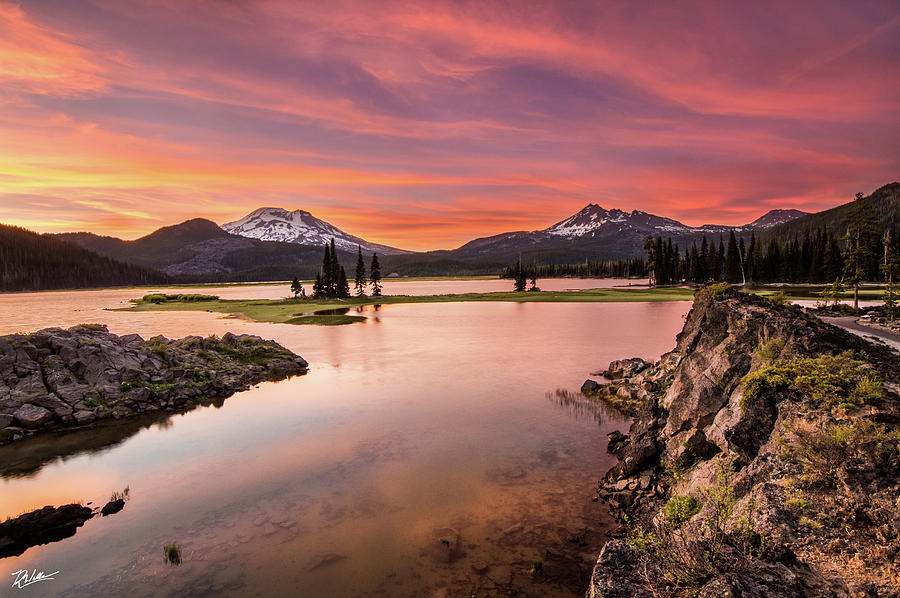 Sparks Lake Landscape Photograph by Russell Wells