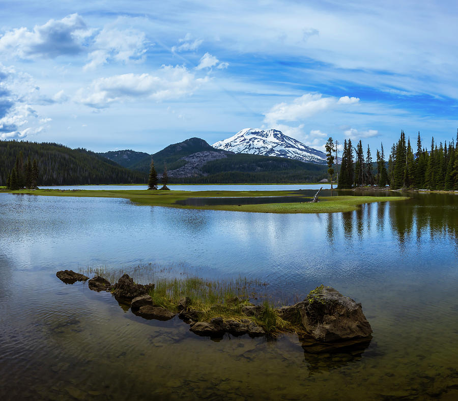 Sparks Lake, Oregon Photograph by Steven Clark