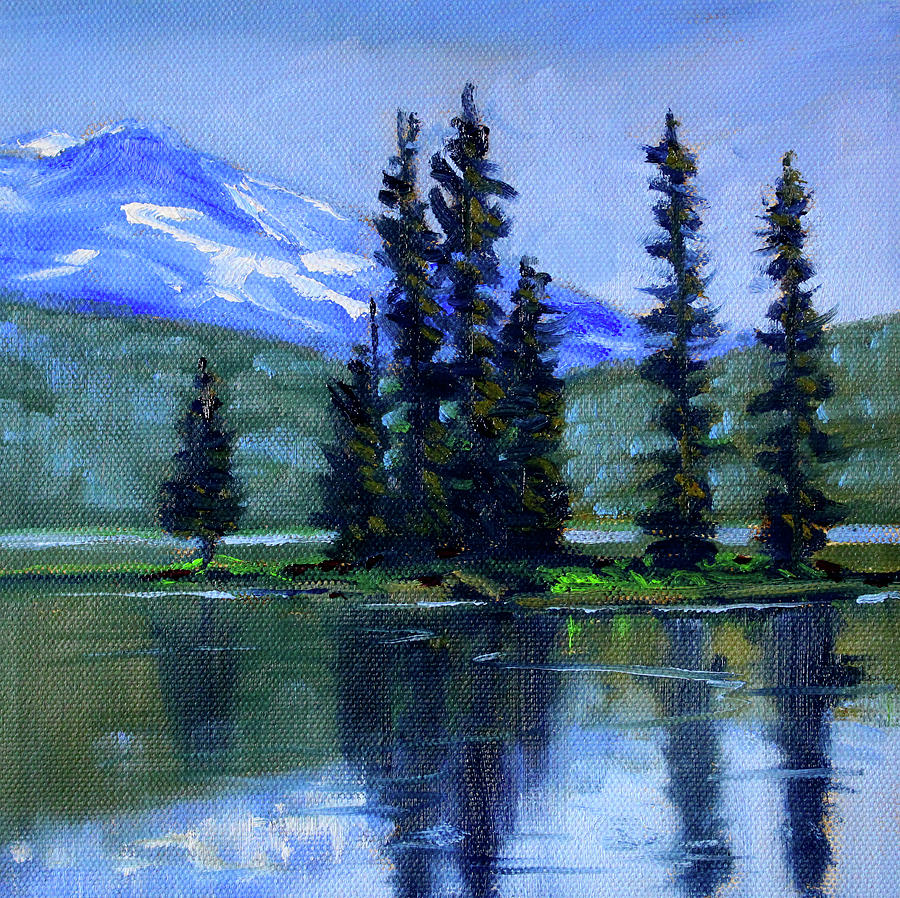 Sparks Lake View Painting by Nancy Merkle