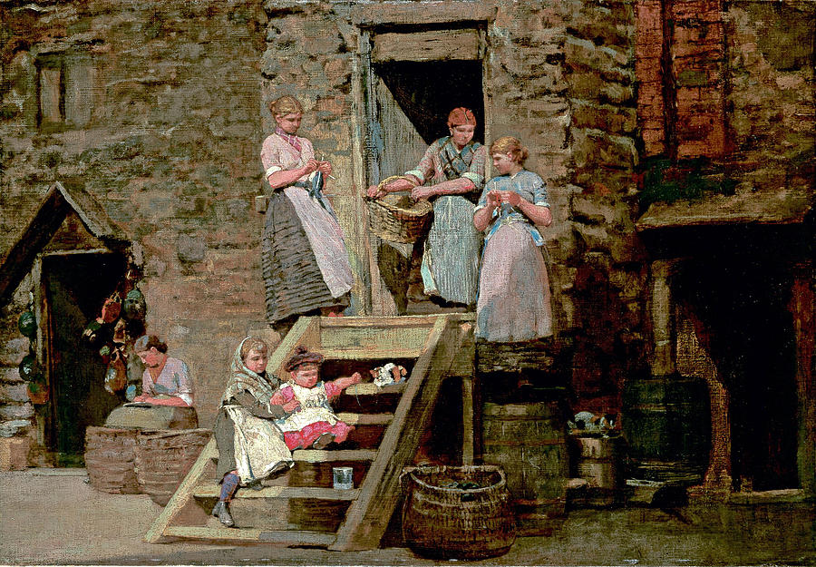 Sparrow Hall Painting by Winslow Homer