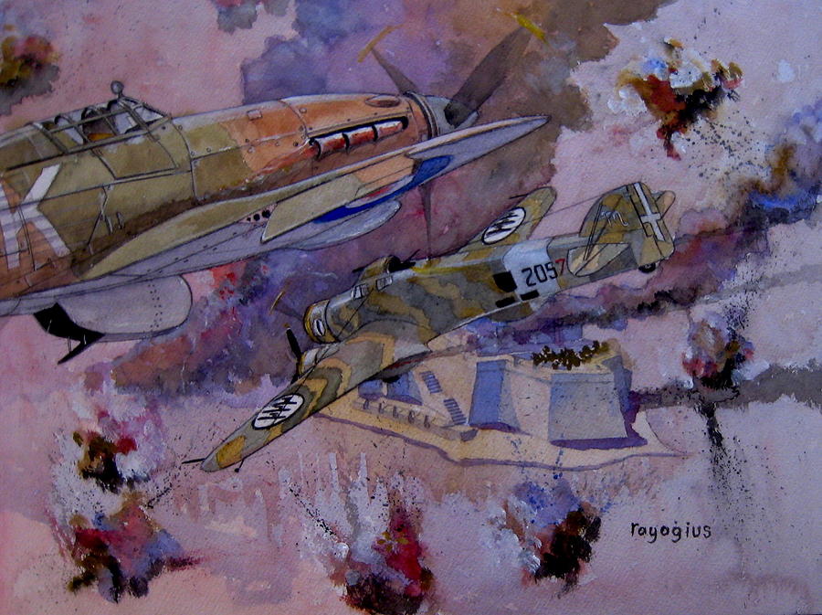 Sparrow Hawk  Painting by Ray Agius
