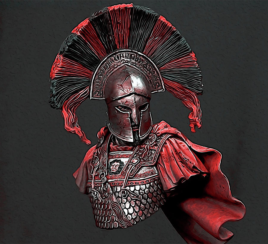 Spartan General Painting by AM FineArtPrints
