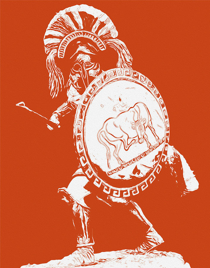 Spartan Hoplite - 06 Painting by AM FineArtPrints