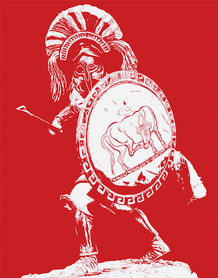 Spartan Hoplite - 08 Painting by AM FineArtPrints