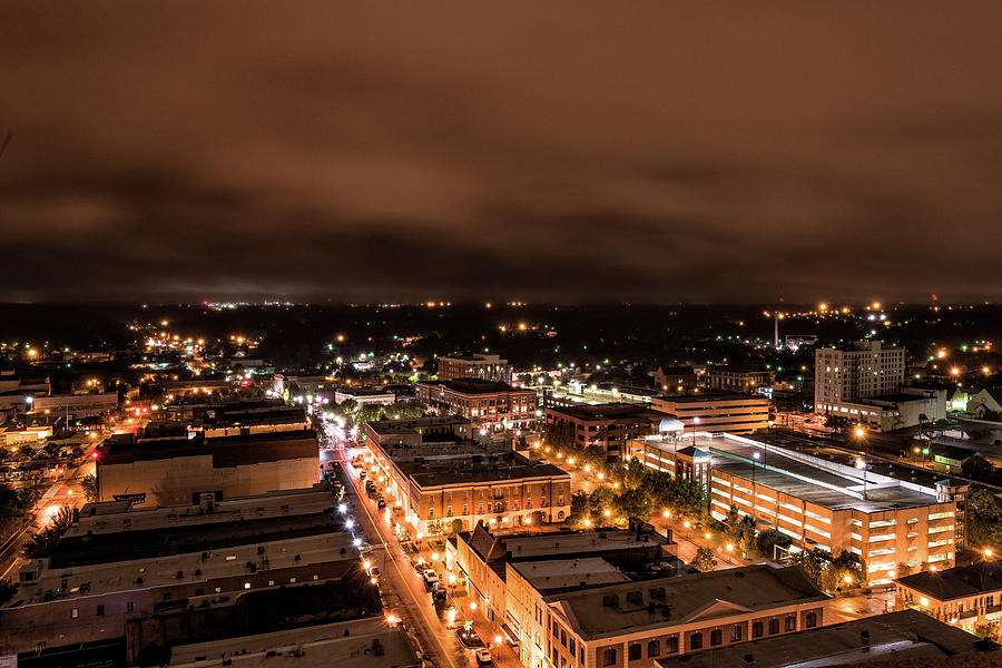 Spartanburg, SC City Lights Photograph by Donald Spencer