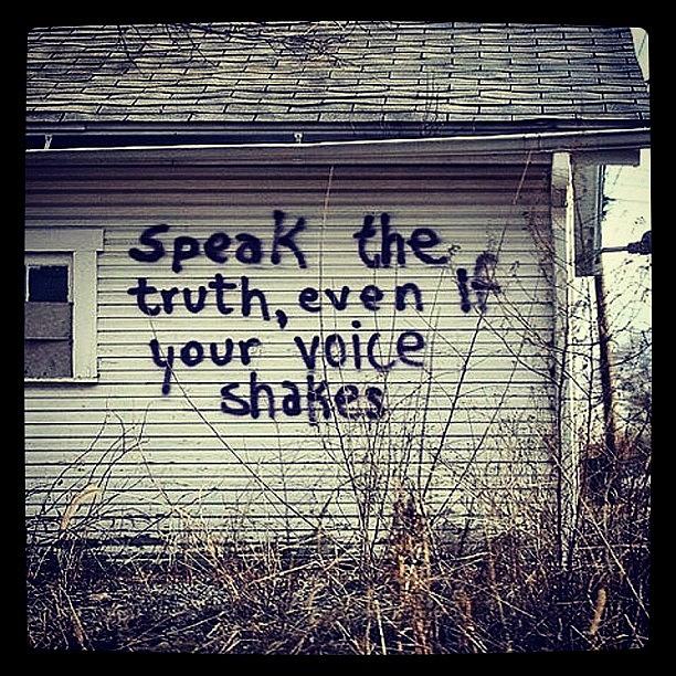 Voice Photograph - #speak The #truth Even If Your #voice by Miss Wilkinson