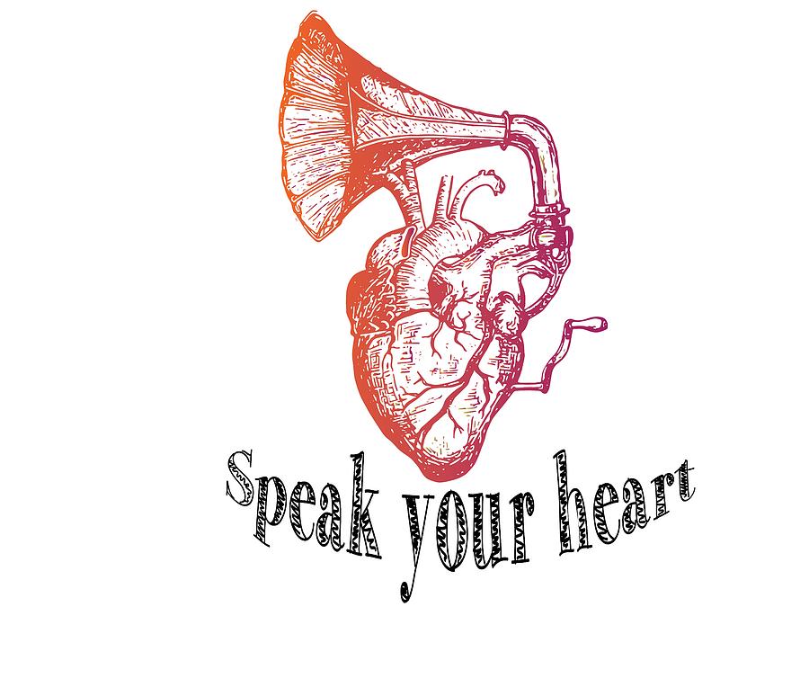 Speak Your Heart Out Drawing by Kabir | Fine Art America