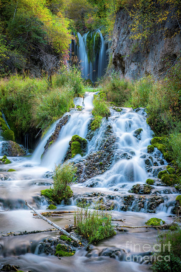 Spearfish Falls Vertical Photograph