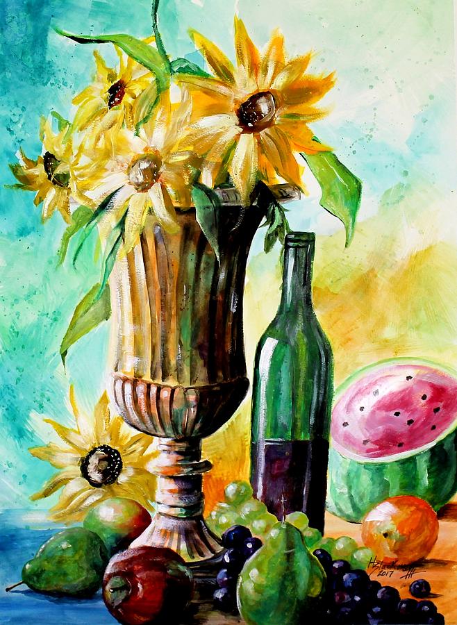 Flowers Painting - Special Occasion by Henry Blackmon Flowers Painting - Special Occasion by Henry Blackmon