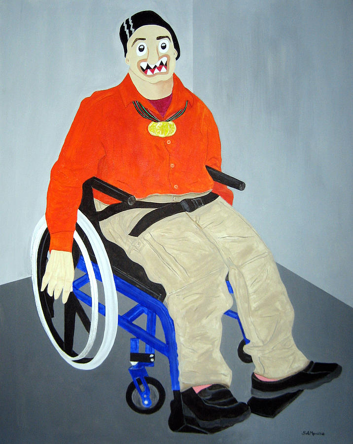 Funism Painting - Special Olympian by Sal Marino