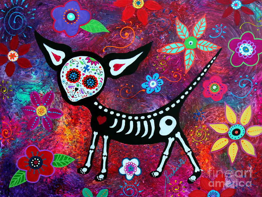 Flower Painting - Special Perrito by Pristine Cartera Turkus