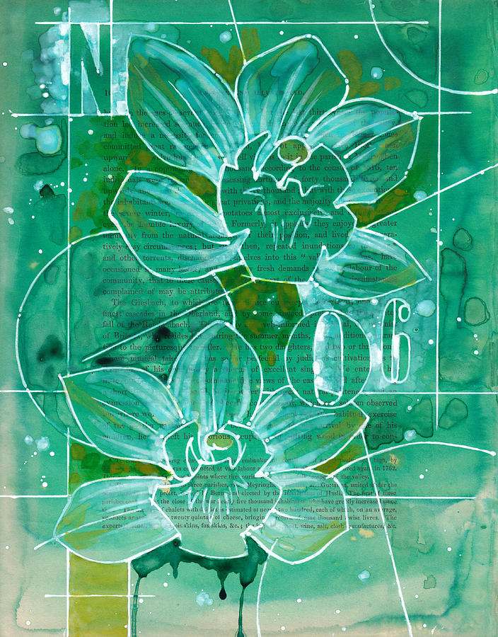 Orchid Mixed Media - Specimen 06 by Rudy Nagel