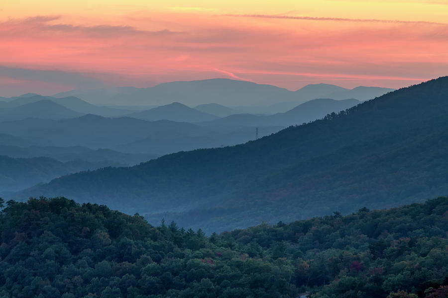 Spectacular Sunset in the Smokies Photograph by Teri Virbickis