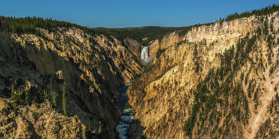 Spectacular Yellowstone Falls Canyon Photograph by Yeates Photography