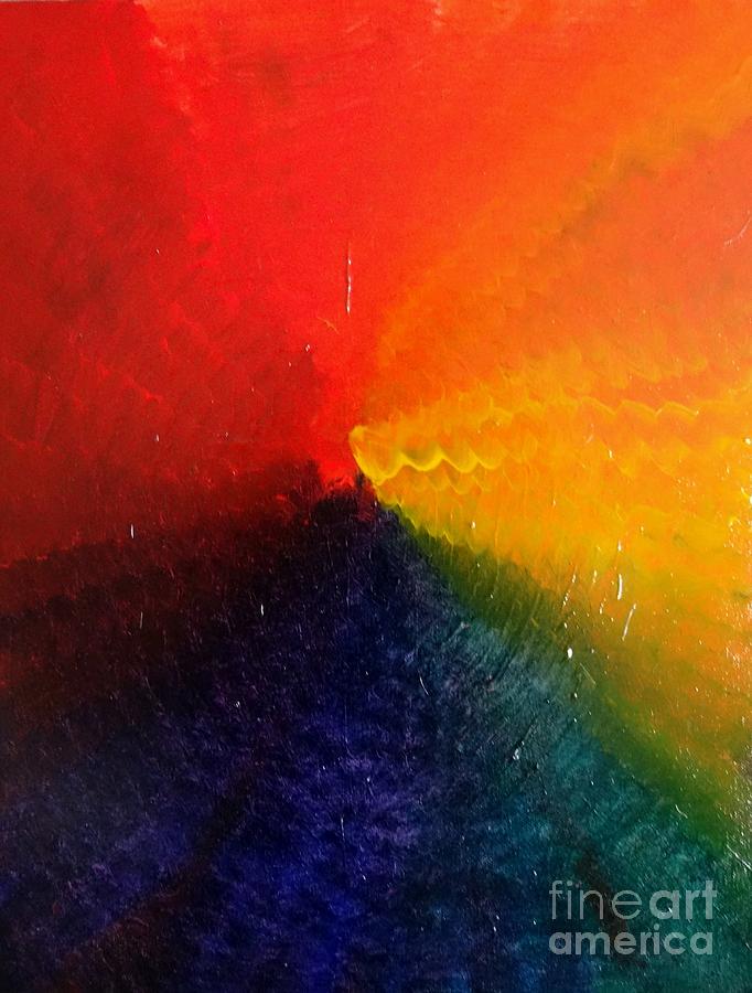 Spectral Spiral  Painting by Karen Jane Jones