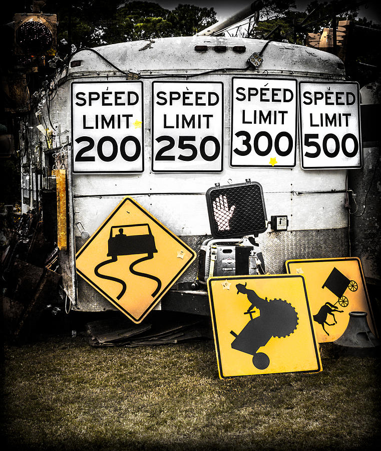 Speed Limit Ahead Photograph by Debra Forand