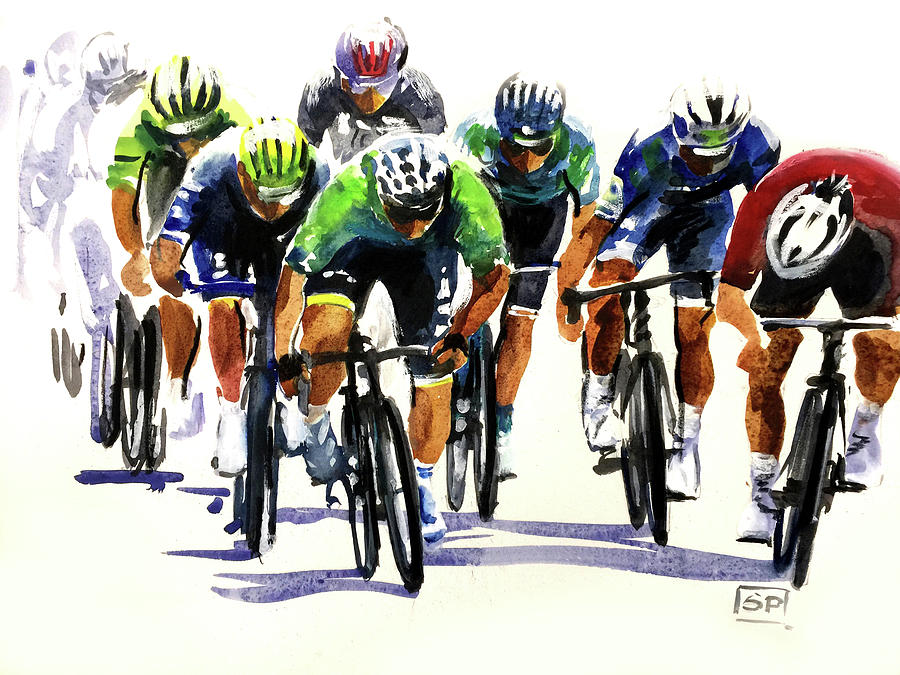 Speed Sagan Painting by Shirley Peters