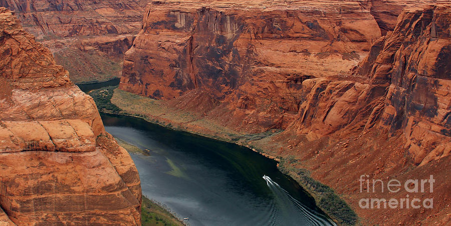 Speedboat at Horseshoe Bend 3592 Photograph by Jack Schultz