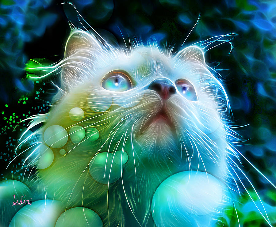 Spektrel cat Digital Art by Ombretta Lanari - Fine Art America