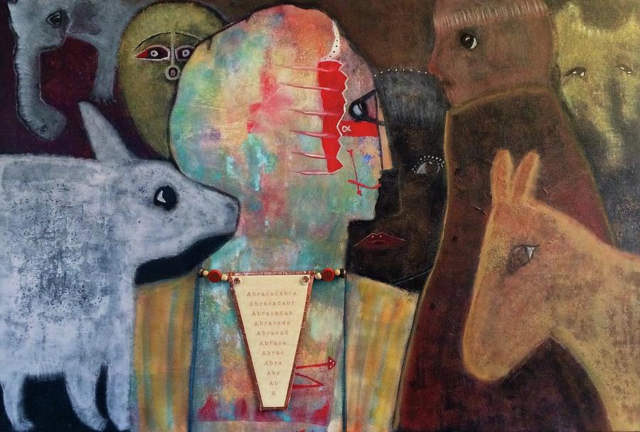 Animal Mixed Media - Spell Yourself Well by Jane Dickson