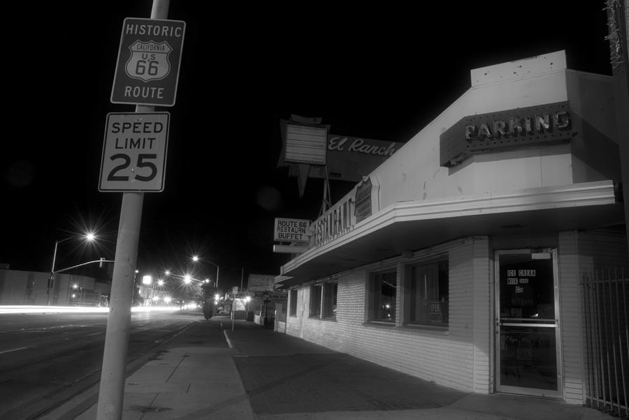 Black And White Photograph - Spellcheck in Barstow by Wayne Stadler