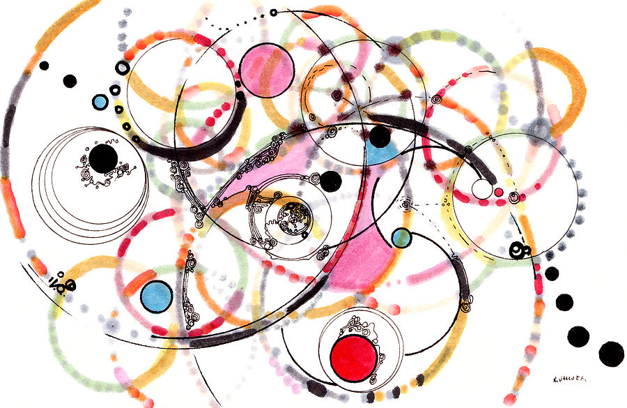 Spheres of Influence Drawing by Regina Valluzzi