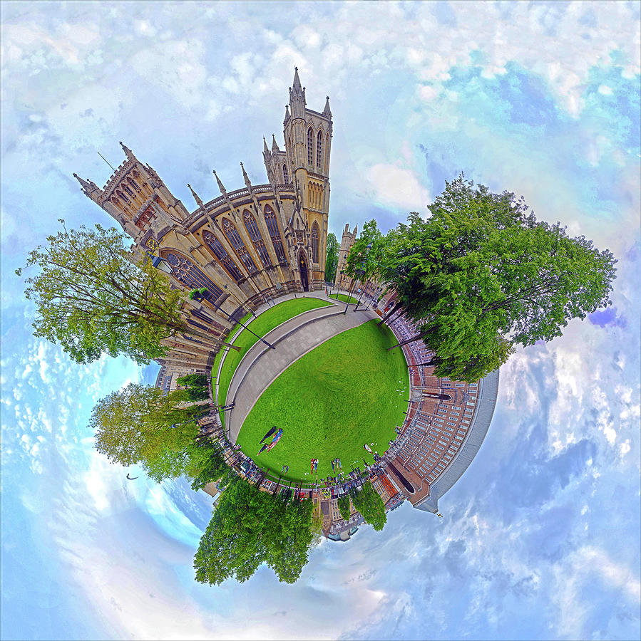 Spherical Panorama College Green Bristol Photograph by Frans Blok