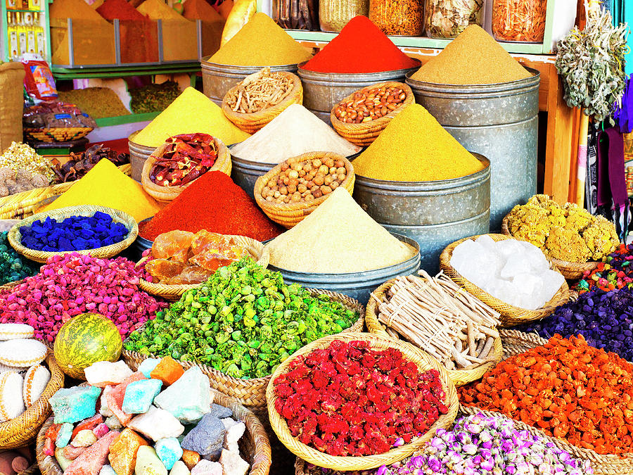 Spice merchant Marrakech Photograph by Dominic Piperata