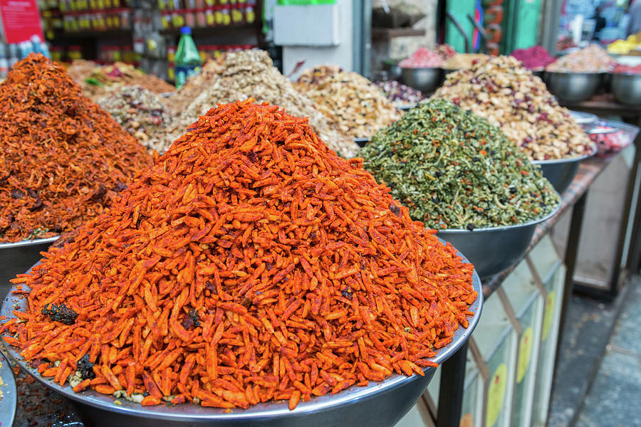 Spices In A Middle Eastern Market Photograph By Alexandre Rotenberg   Spices In A Middle Eastern Market Alexandre Rotenberg 