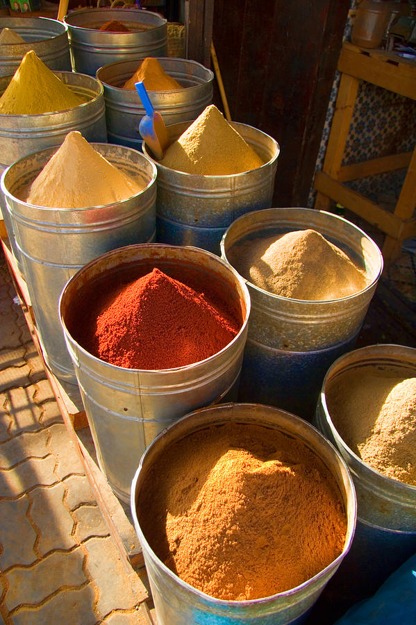 City Photograph - Spices in Marrakesh Morroco by David Smith