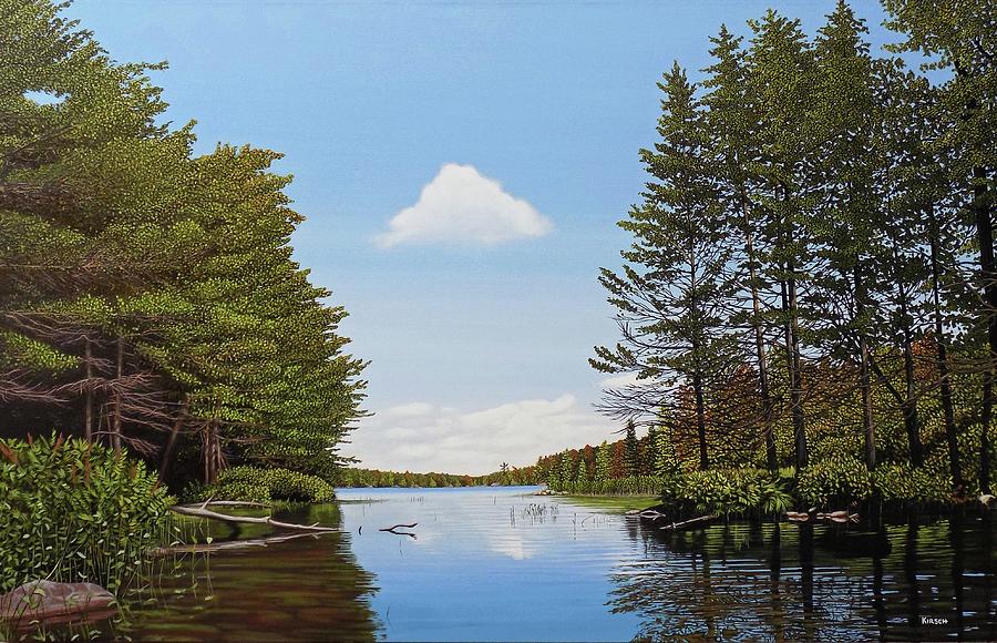 Spider Lake Pond Painting by Kenneth M Kirsch